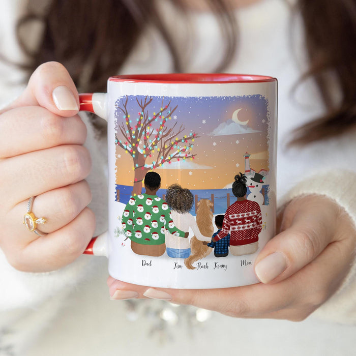 With Family and Pets Birthday Gift Idea for Mom Personalized Coffee Mug | Mother's Day Gift