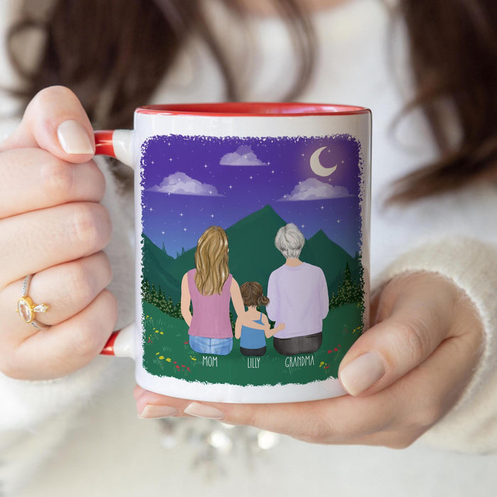 Grandma Personalized Coffee Mug | Custom Illustration | Mother's Day Gift
