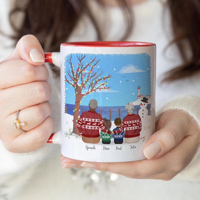 With Grandparents Gift for Grandmother Personalized Coffee Mug | Mother's Day Gift
