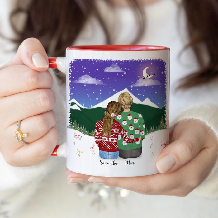With Mom and Daughter Mother Birthday Gift Idea Holiday Mug Mom Coffee Mug for Mom Custom Mug for Mom Personalized Coffee Mug | Mother's Day Gift