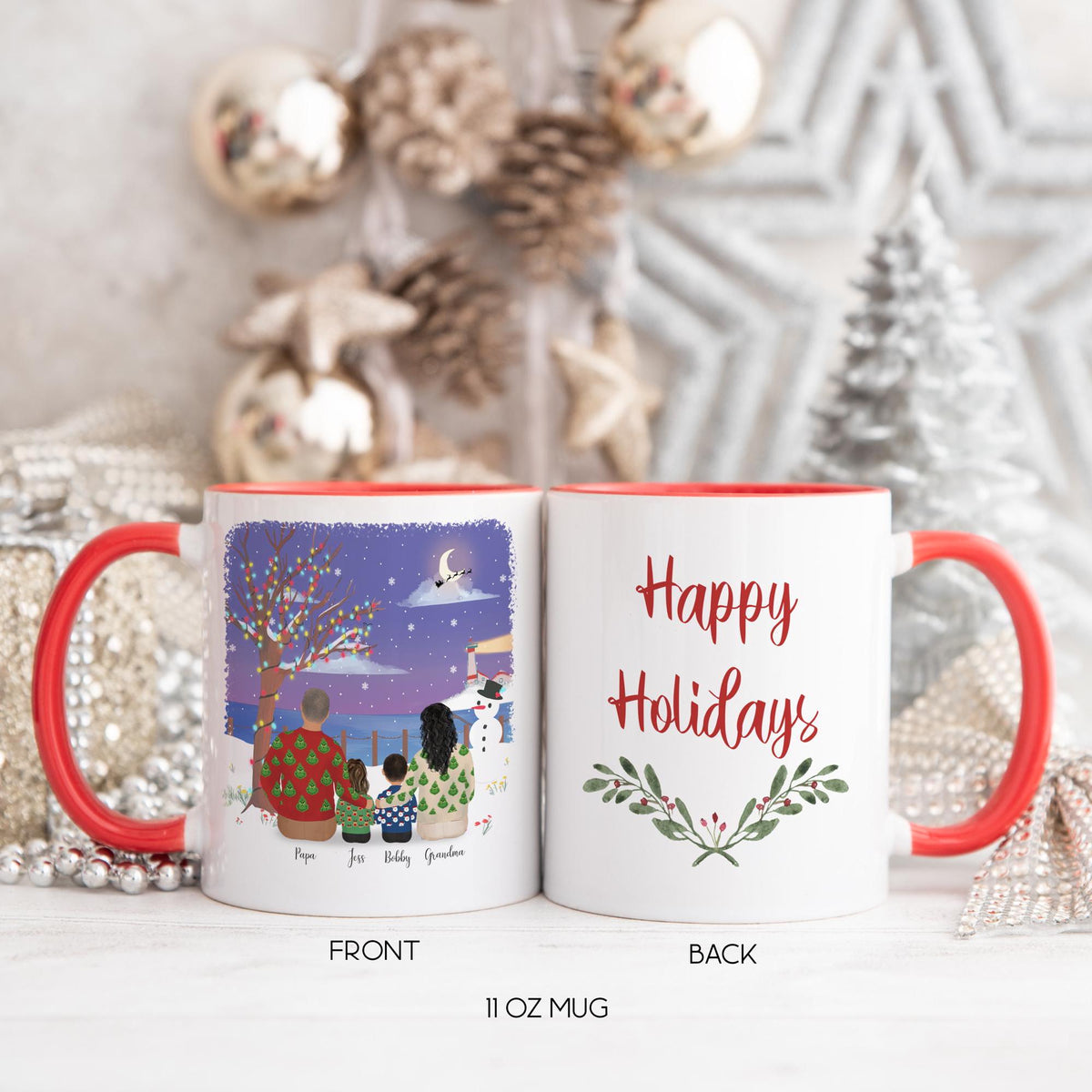 With Grandparents Gift for Grandmother Personalized Coffee Mug | Mother's Day Gift