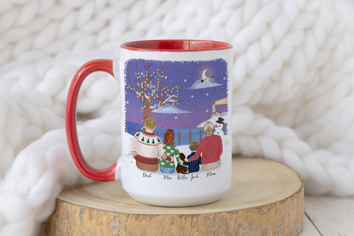 With Family and Pets Birthday Gift Idea for Mom Personalized Coffee Mug | Mother's Day Gift