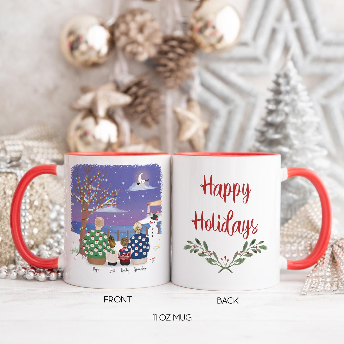 With Grandparents Gift for Grandmother Personalized Coffee Mug | Mother's Day Gift