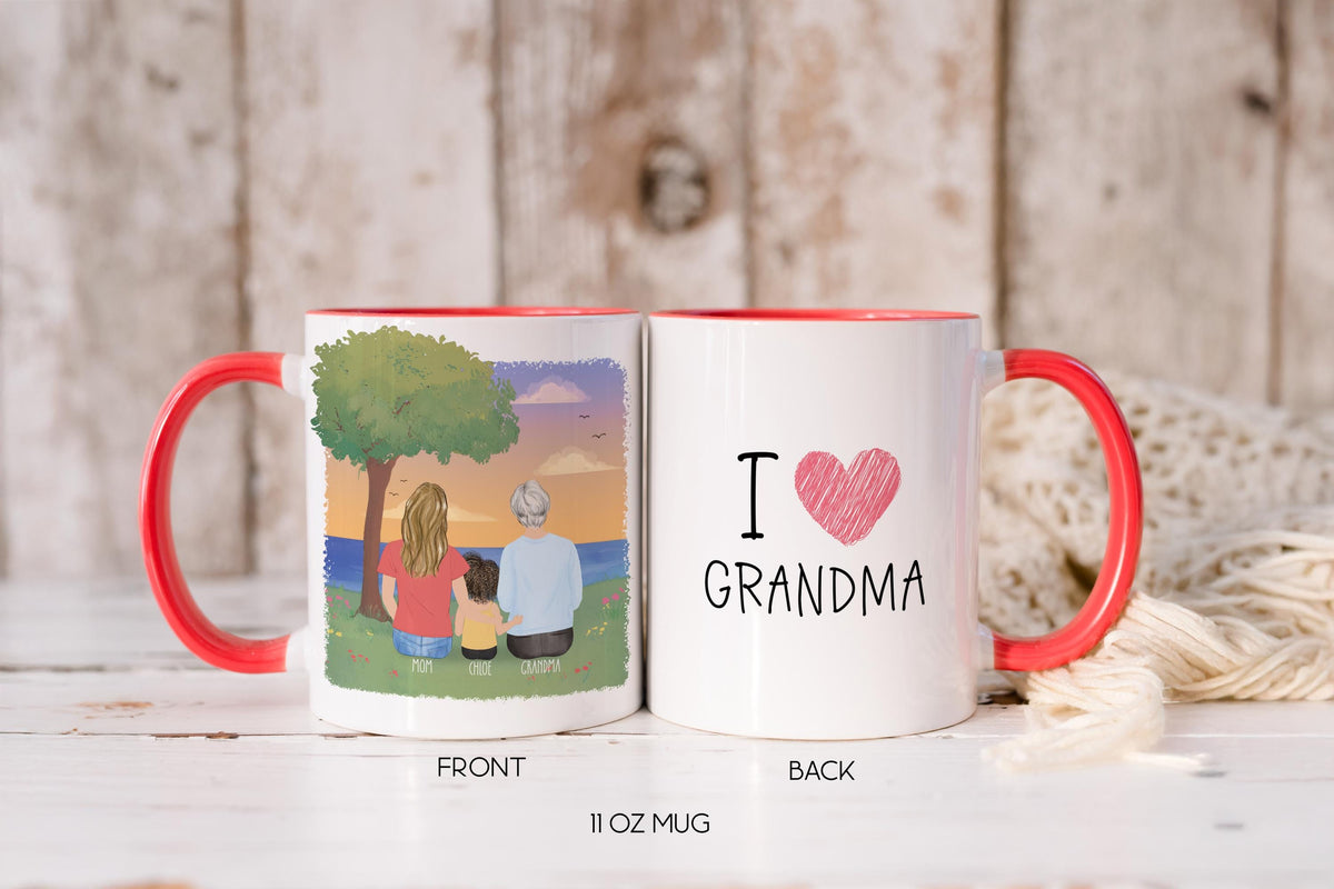 Grandma Personalized Coffee Mug | Custom Gift | Mother's Day Gift