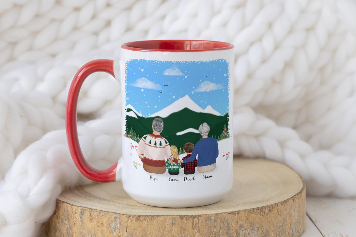 With Grandparents Gift for Grandmother Personalized Coffee Mug | Mother's Day Gift