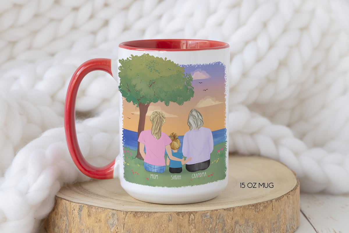 Grandma Personalized Coffee Mug | Custom Gift | Mother's Day Gift