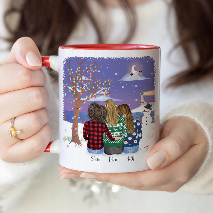 With Mom Daughter Customizable Gift for Mom Daughter Custom Gift for Mom Holiday Coffee Mug Mother Personalized Coffee Mug | Mother's Day Gift