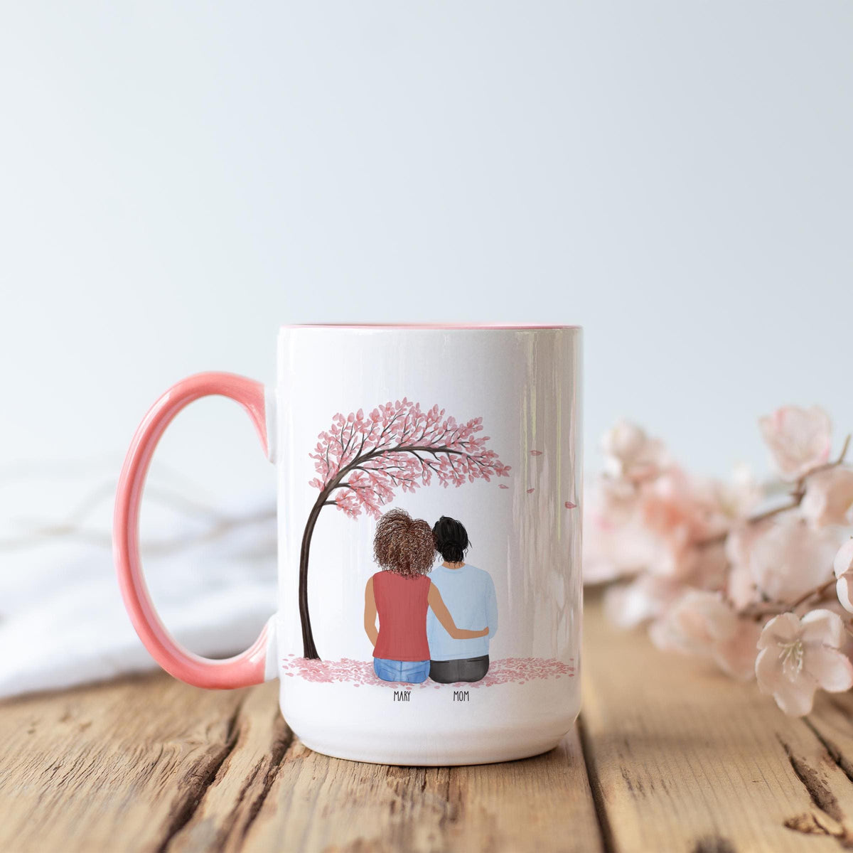Mug for Mom Personalized Coffee Mug | Custom Illustration | Mother's Day Gift