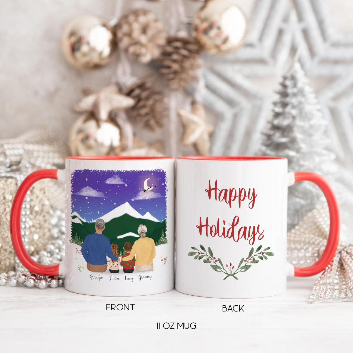 With Grandparents Gift for Grandmother Personalized Coffee Mug | Mother's Day Gift