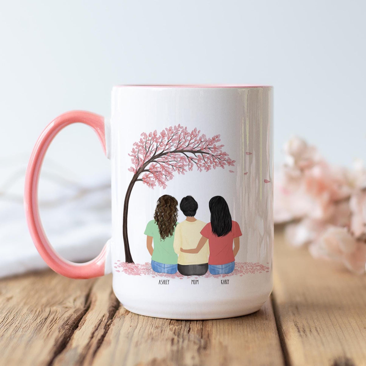 Mug for Mom Personalized Coffee Mug | Custom Illustration | Mother's Day Gift