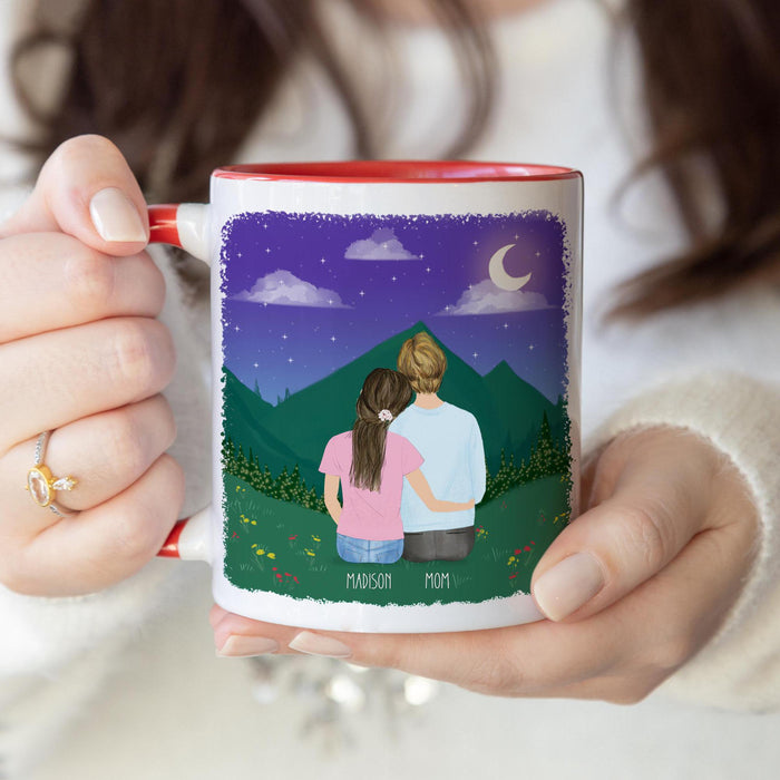 Mom and Daughter Personalized Coffee Mug | Custom Illustration | Mother's Day Gift