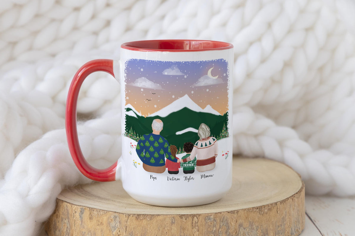 With Grandparents Gift for Grandmother Personalized Coffee Mug | Mother's Day Gift