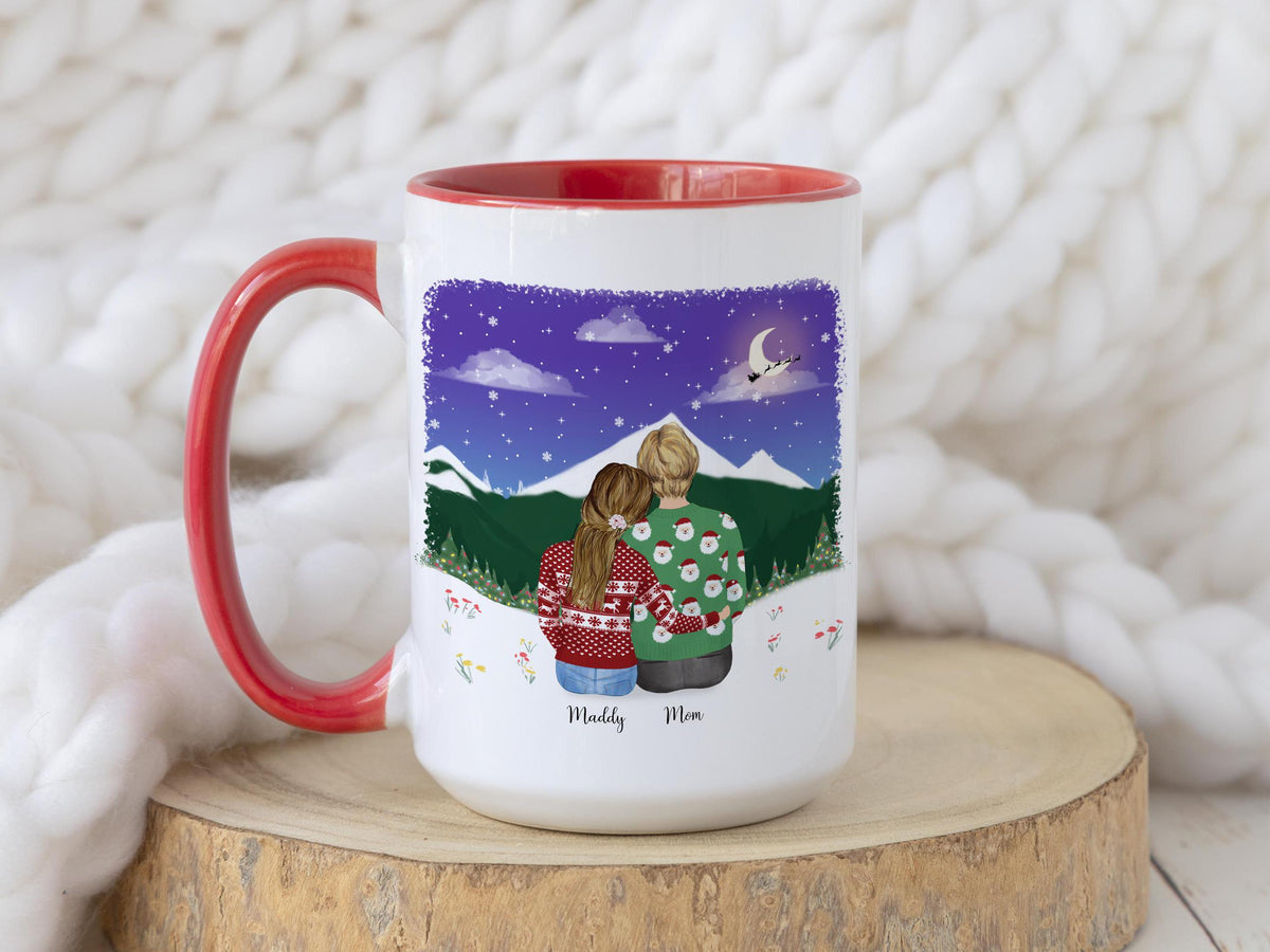 With Mom and Daughter Mother Birthday Gift Idea Holiday Mug Mom Coffee Mug for Mom Custom Mug for Mom Personalized Coffee Mug | Mother's Day Gift