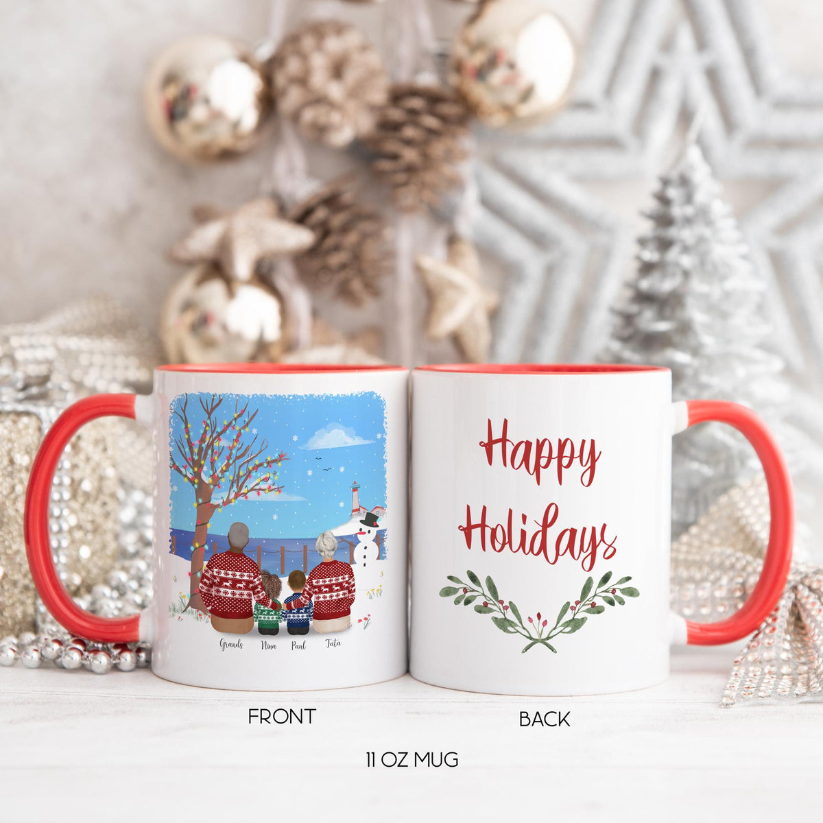With Grandparents Gift for Grandmother Personalized Coffee Mug | Mother's Day Gift