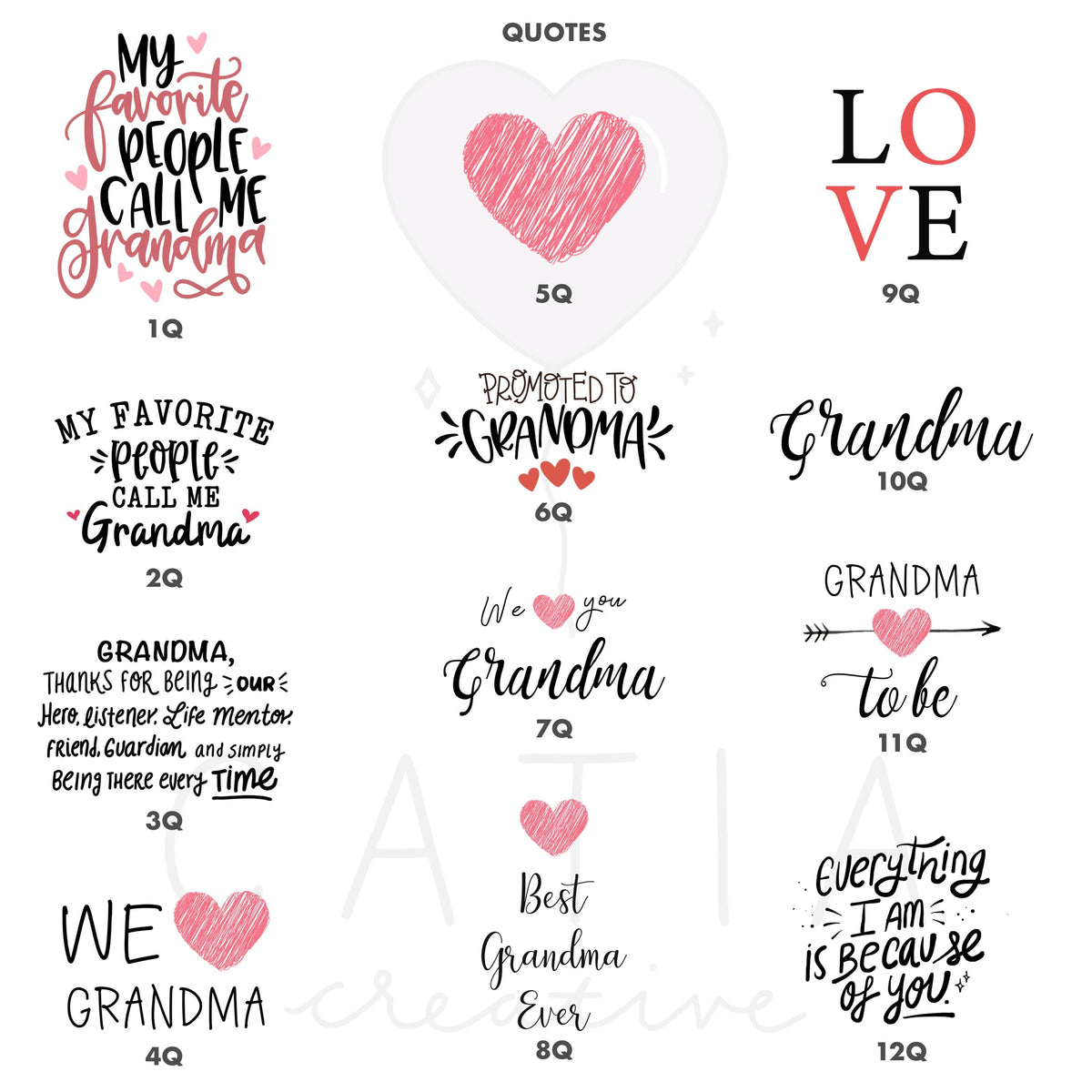 Grandma Personalized Coffee Mug | Custom Illustration | Mother's Day Gift
