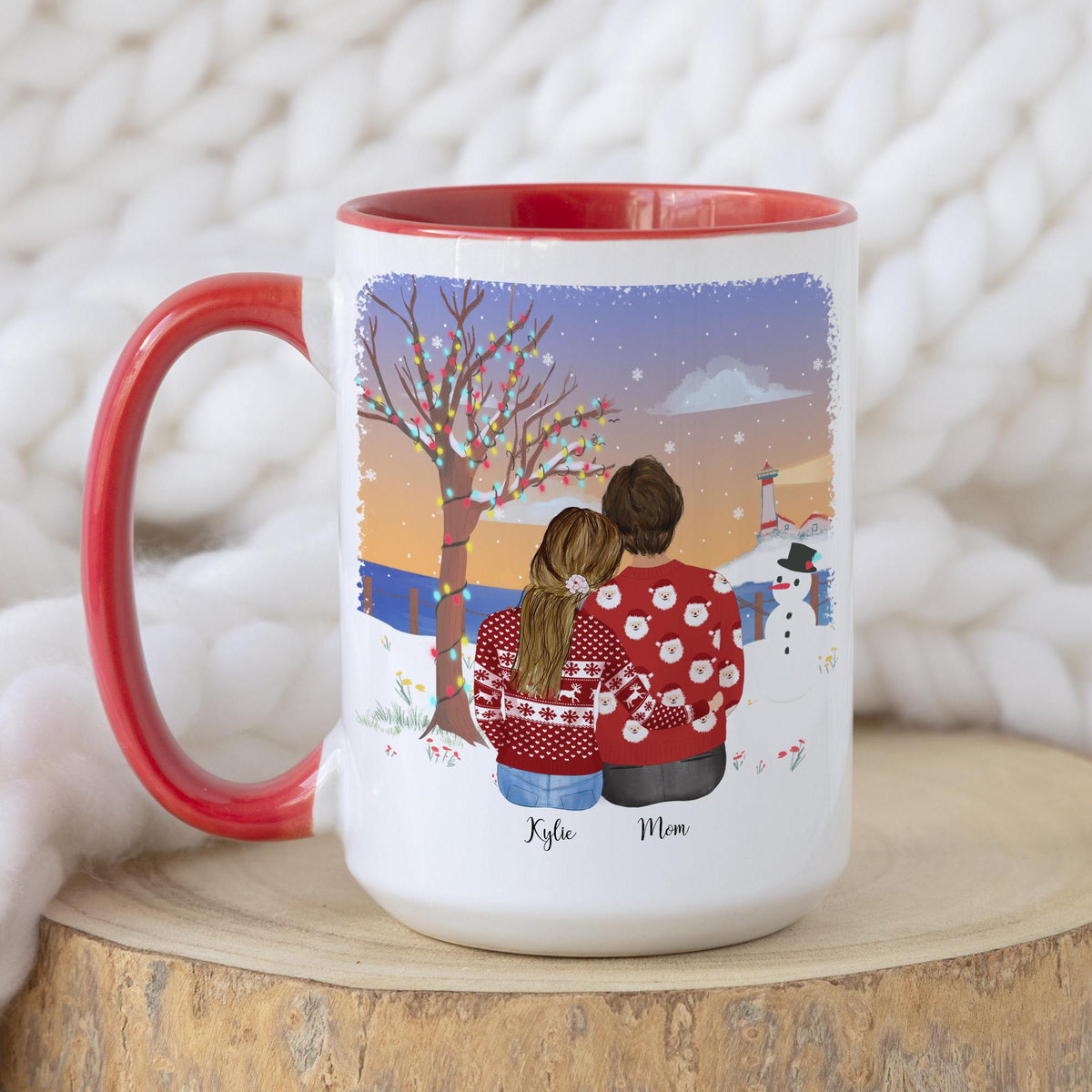 With Mom and Daughter Customizable Mug for Mom Personalized Coffee Mug | Mother's Day Gift