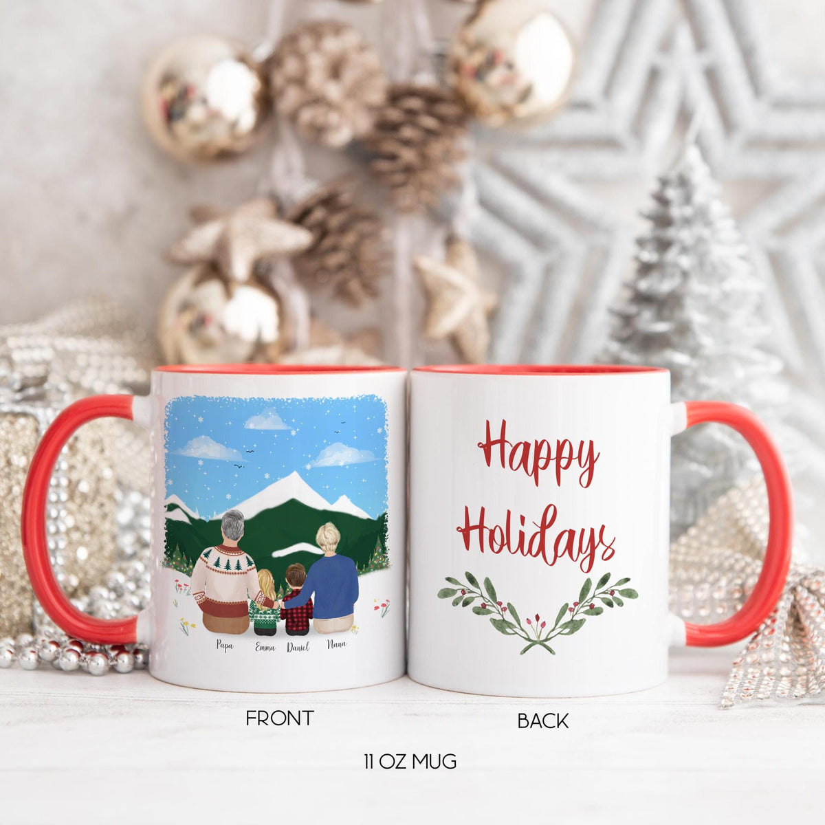 With Grandparents Gift for Grandmother Personalized Coffee Mug | Mother's Day Gift