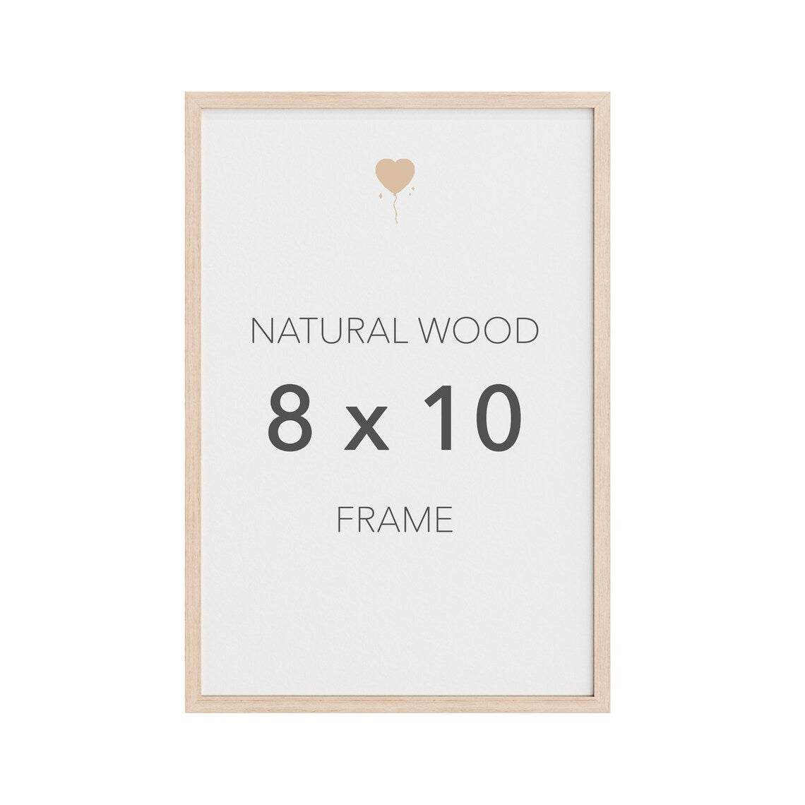 Bundle of 3 Natural Wood 8 x 10 Frames for Gallery Wall, Photographs, and more