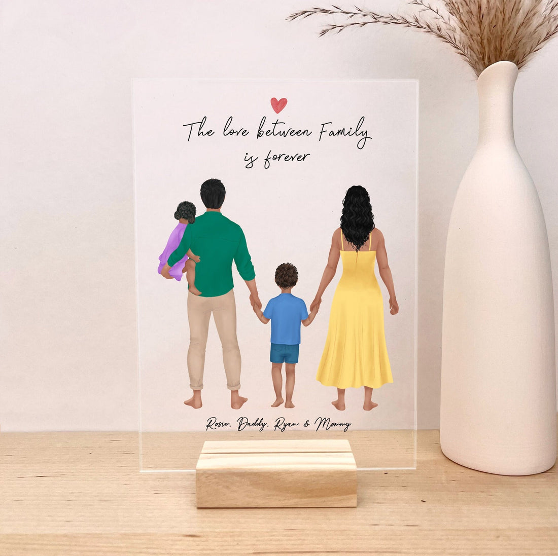 Personalized Acrylic Plaque with the whole Family