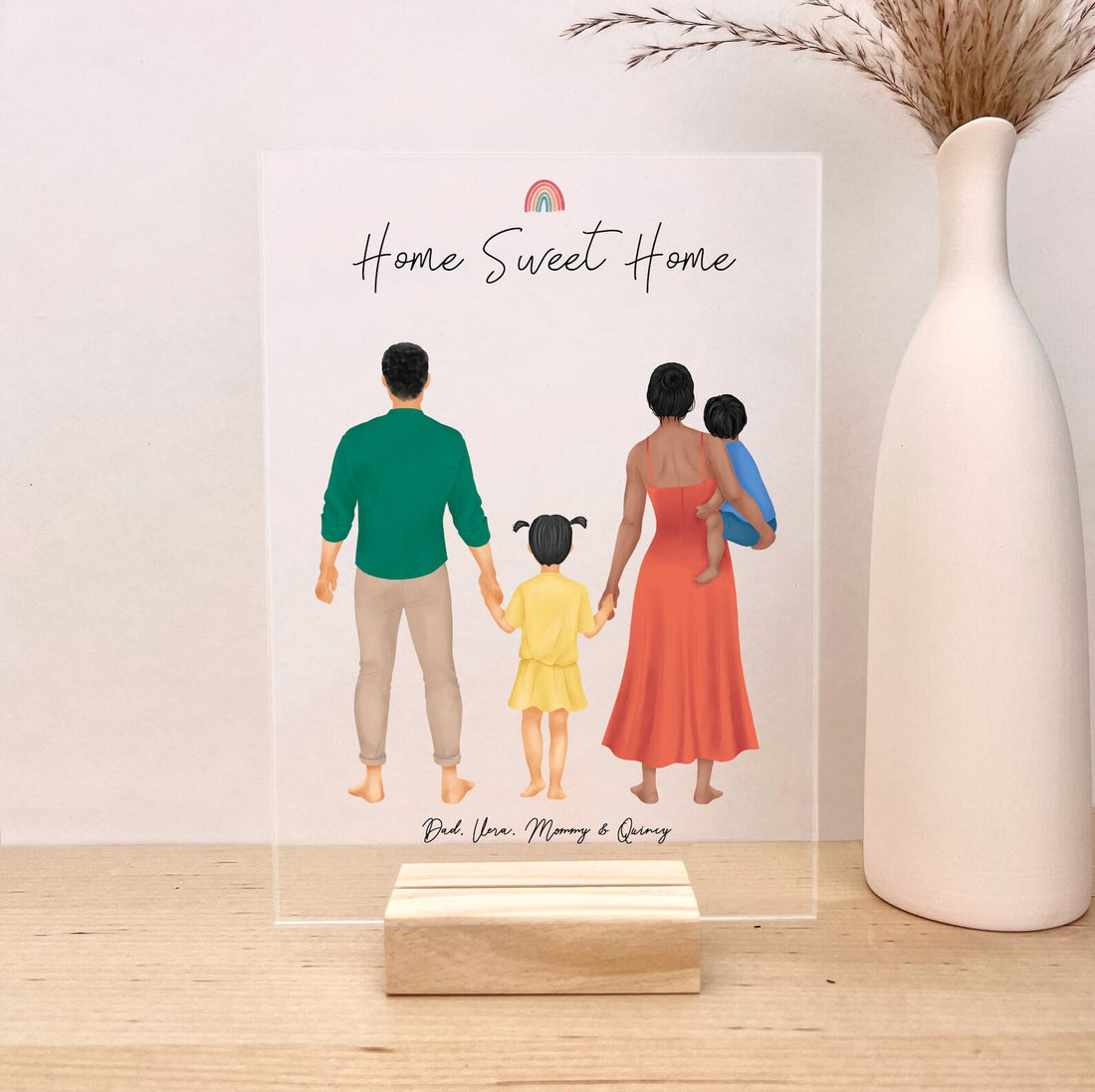 Personalized Acrylic Plaque with the whole family