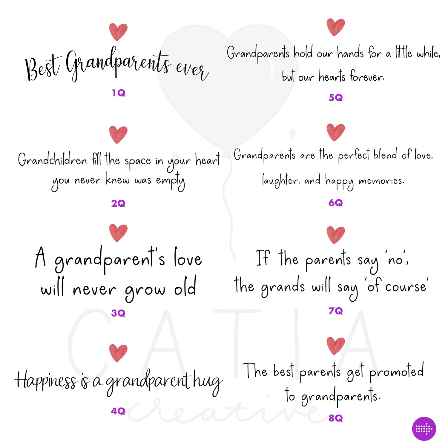 Customizable Grandparents and Little Girl Wall Art