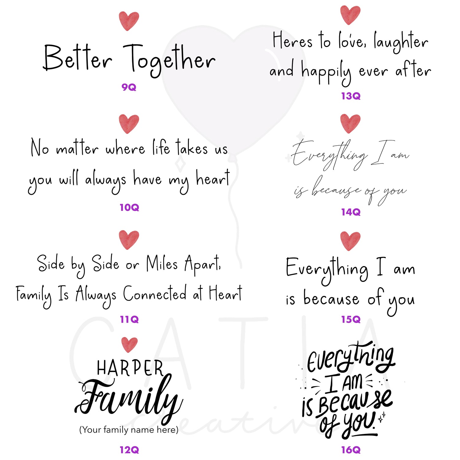 Customizable Parents and Daughter Artwork