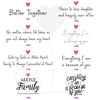 Customizable Parents and Daughter Artwork