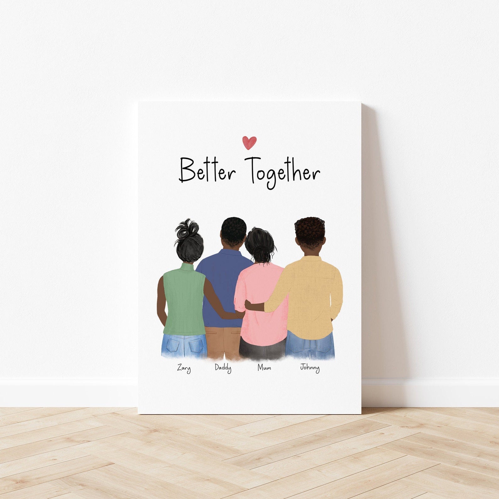 Personalized Wall Art with the whole Family