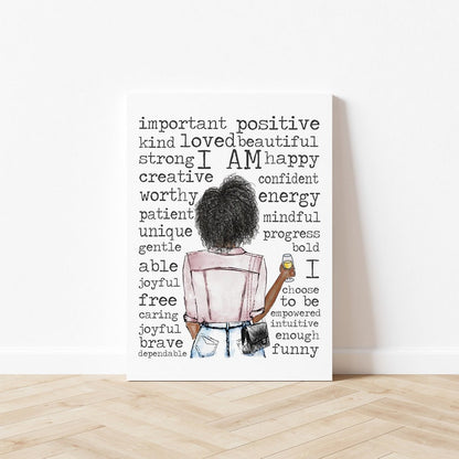 Customizable Empowered Girl Wall Art