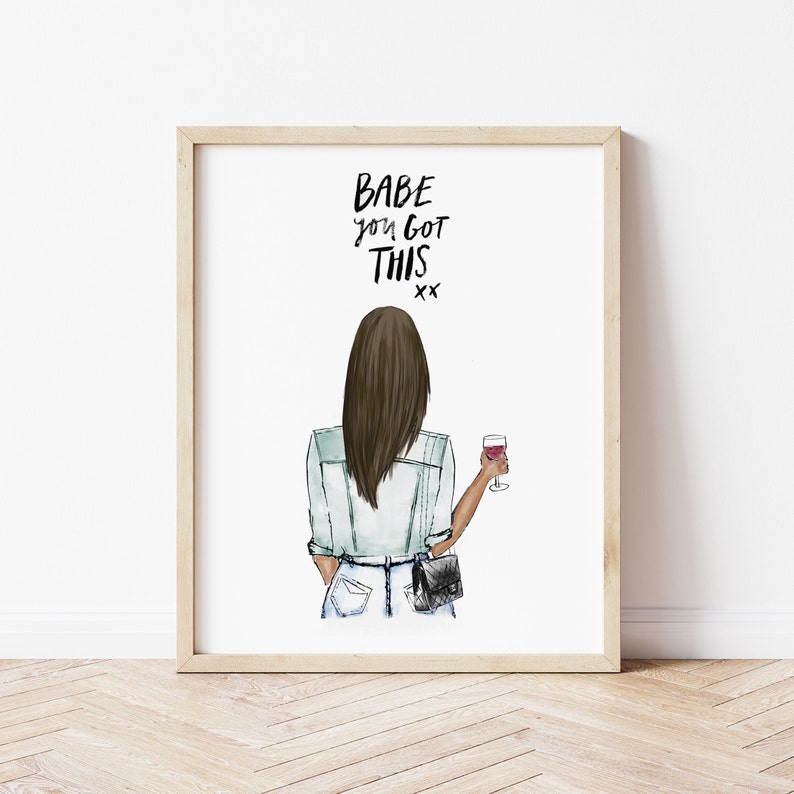 Personalized Girl Boss Artwork