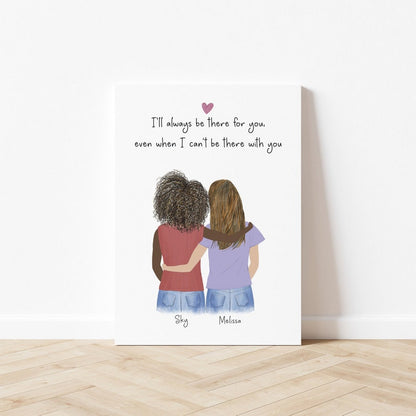 Customizable Best Friends Gift Wall Art