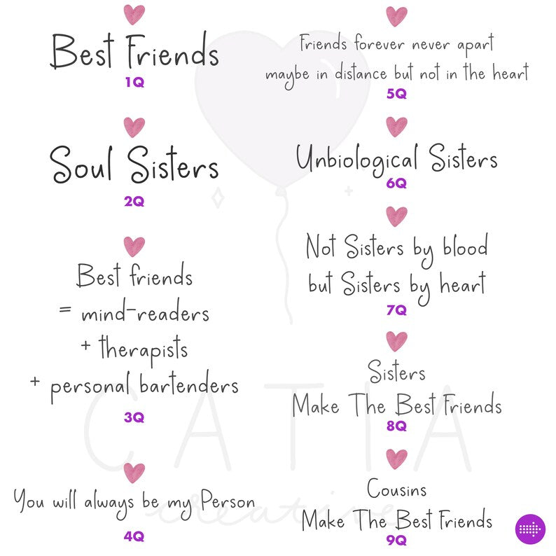 Customizable Best Friends Artwork