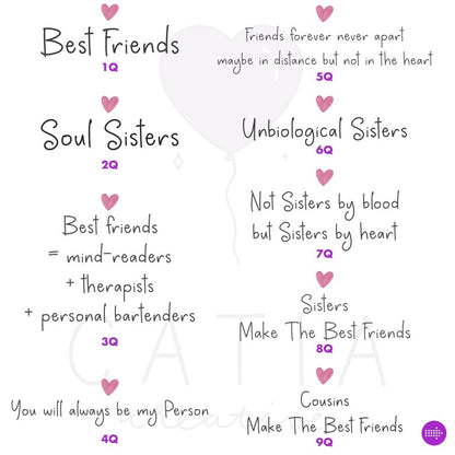 Customizable Best Friends Artwork