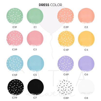 Customizable Dressy Best Friends Artwork