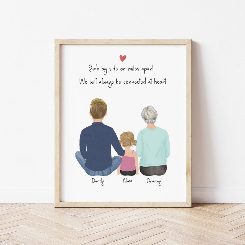 Personalized 3 Generations Artwork