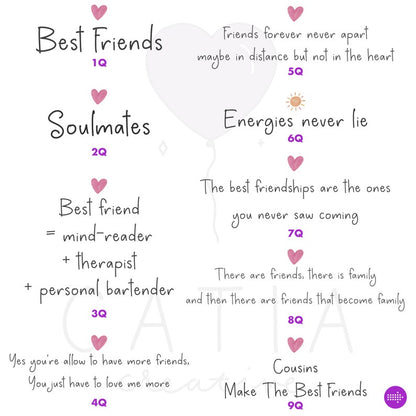 Customizable Best Friends Female and Male Wall Art