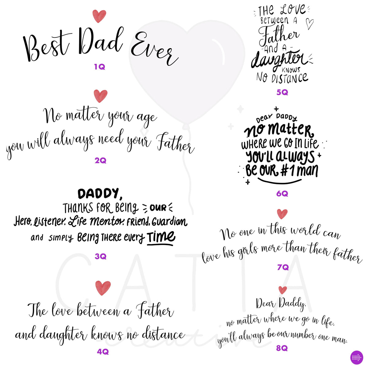 Dad and 2 Daughters Personalized Canvas Print | Custom Wall Art | Father's Day Gift