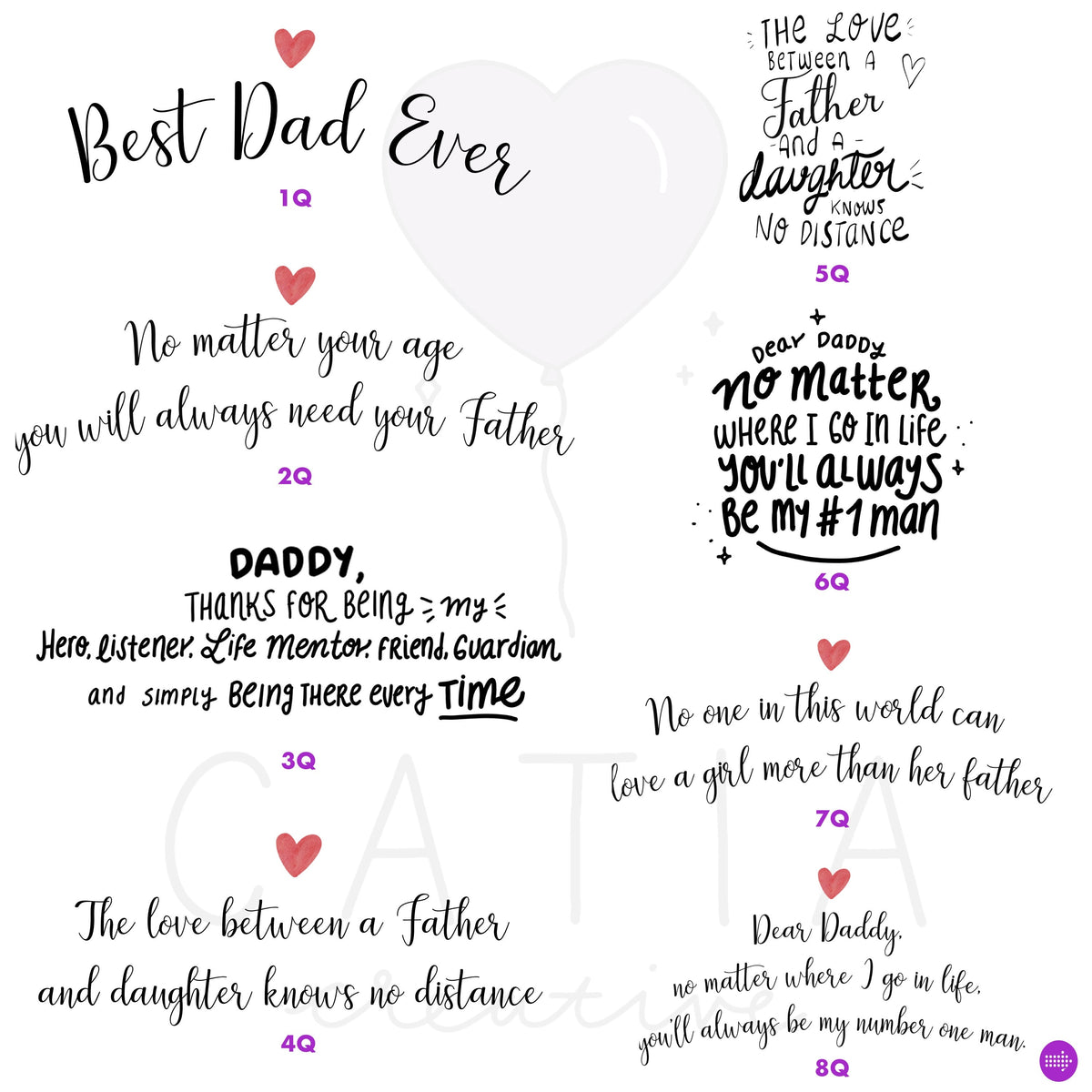 Dad and Daughter Personalized Canvas Print | Custom Wall Art | Father's Day Gift