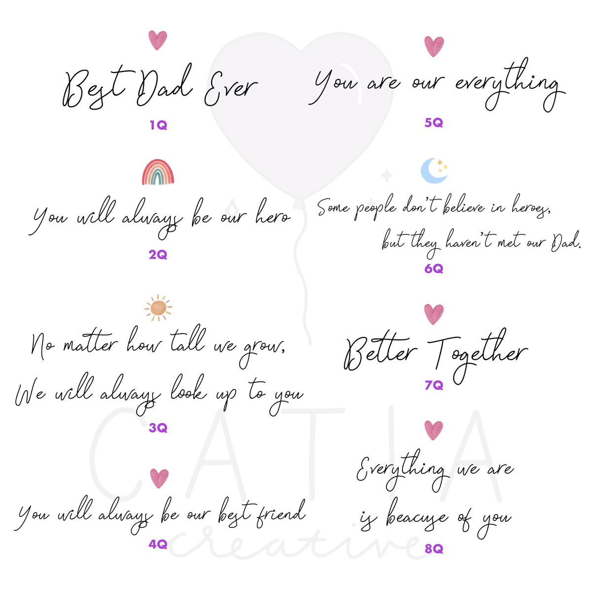 Dad, Little Boy and Girl Personalized Canvas Print | Custom Wall Art | Father's Day Gift