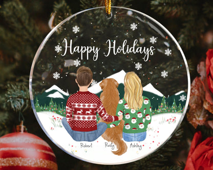 Personalized Christmas Ornament for Small Families or Couples