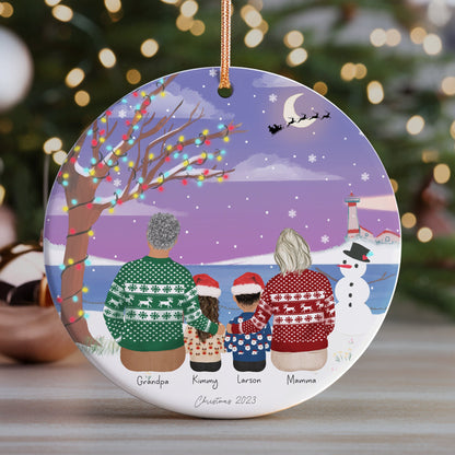 Personalized Christmas Ornament for Grandparents and grandchildren