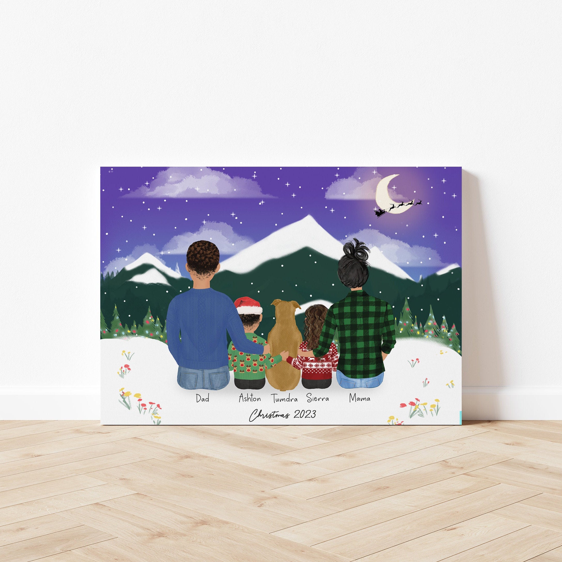 Customizable Family and little Kids Wall Art