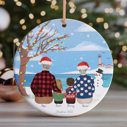 Personalized Christmas Ornament for Grandparents and grandchildren