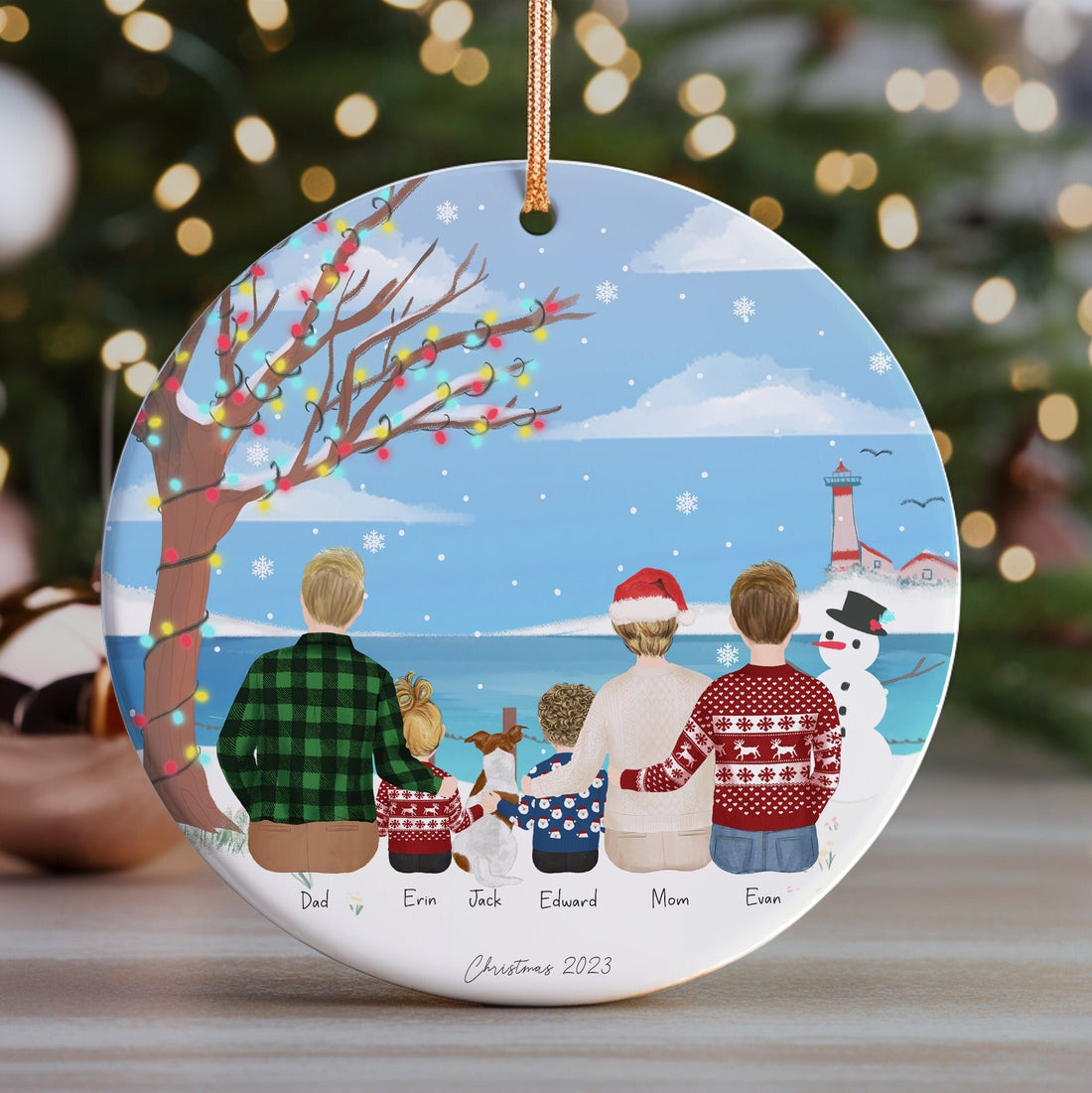 Personalized Christmas Ornament for Family